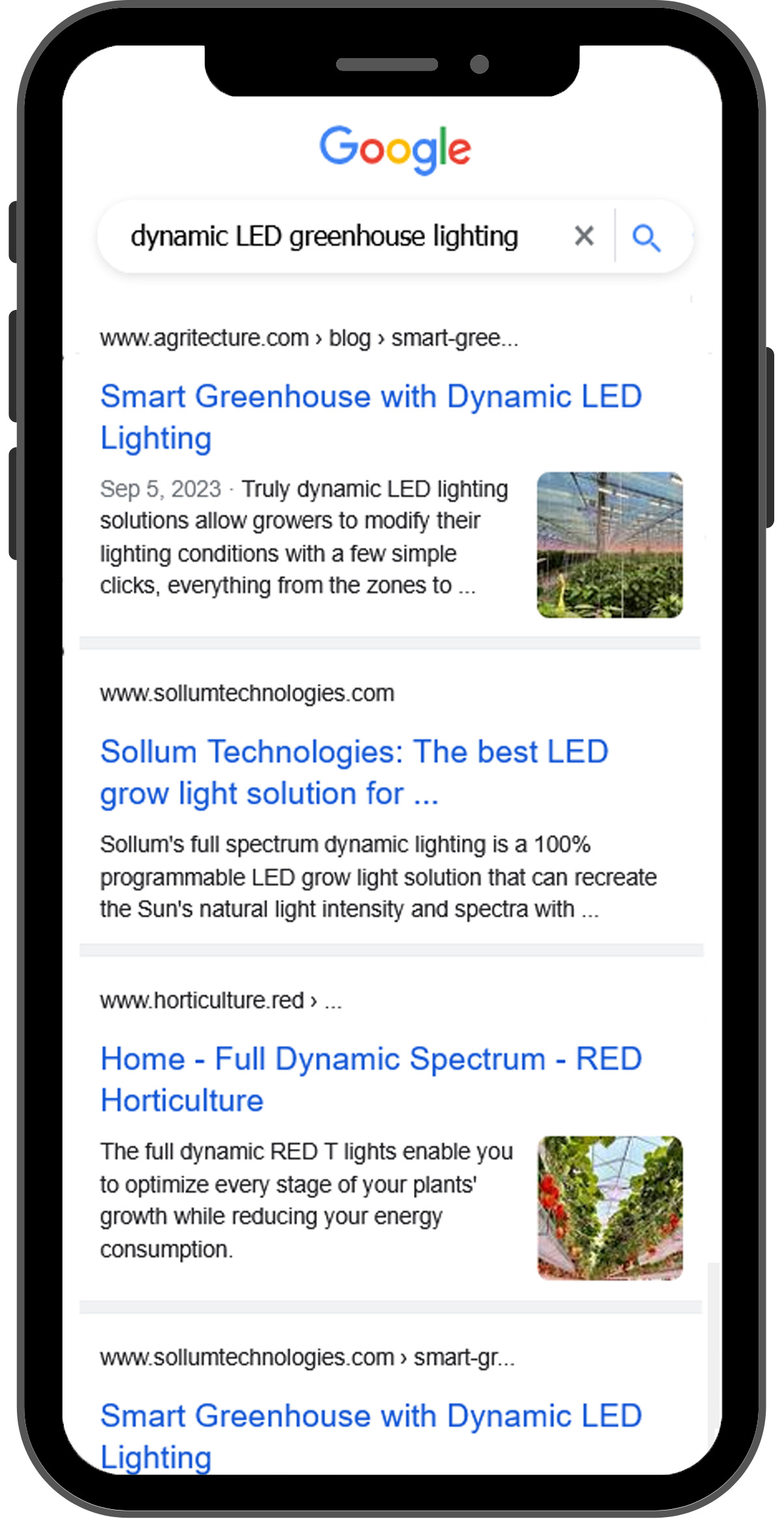 Organic SEO on Smartphone